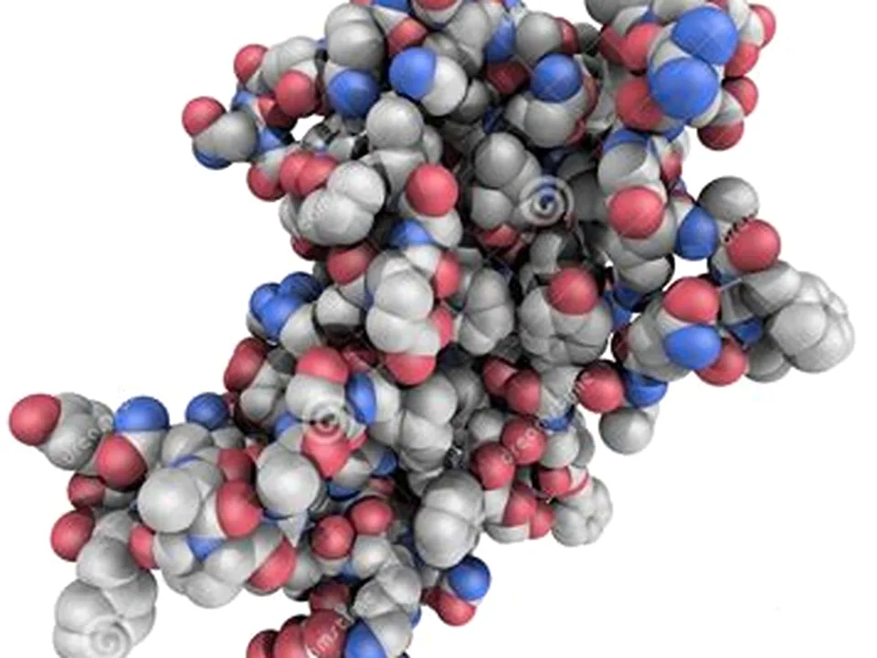 Abstract editorial illustration of DHEA molecular structure